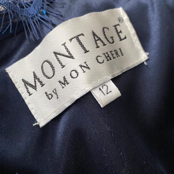 Navy mother of the bride/groom gown - Picture 6 of 7